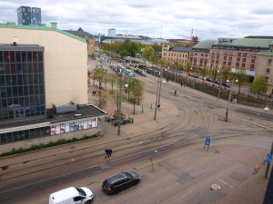 Aussicht aus unserem Hotelzimmer