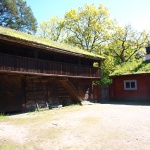 historisches Gebäude im Skansen in Stockholm