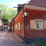 historisches Gebäude im Skansen in Stockholm