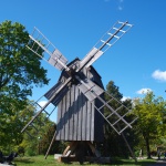 historisches Gebäude im Skansen in Stockholm